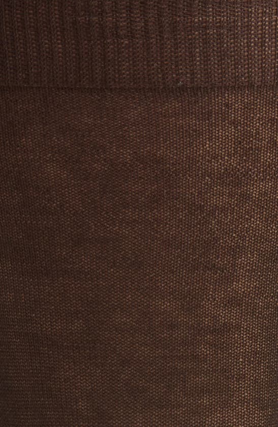 Canali Solid Brown Cotton Dress Socks In Brown