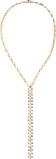 Zipper Necklace, Gold Zipper Necklace, Zipper Bolo Necklace, Gold Chain Necklace, Gold Lariat Necklace, Zipper, Bolo Necklace