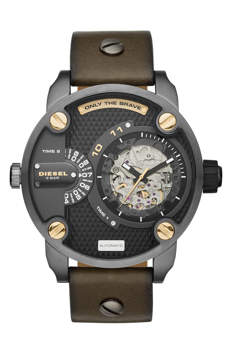 Diesel watches ladies leather strap Clearance