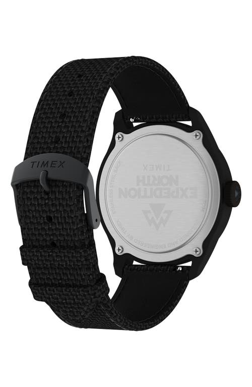 Shop Timex ® Expedition North® Traprock Fabric Strap Watch, 43mm In Black