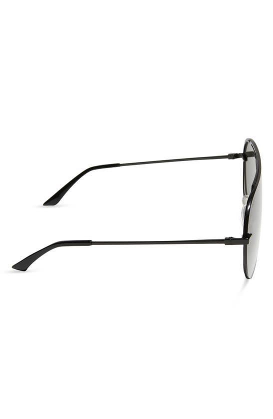 Shop Diff Imani 139mm Gradient Shield Sunglasses In Black / Grey