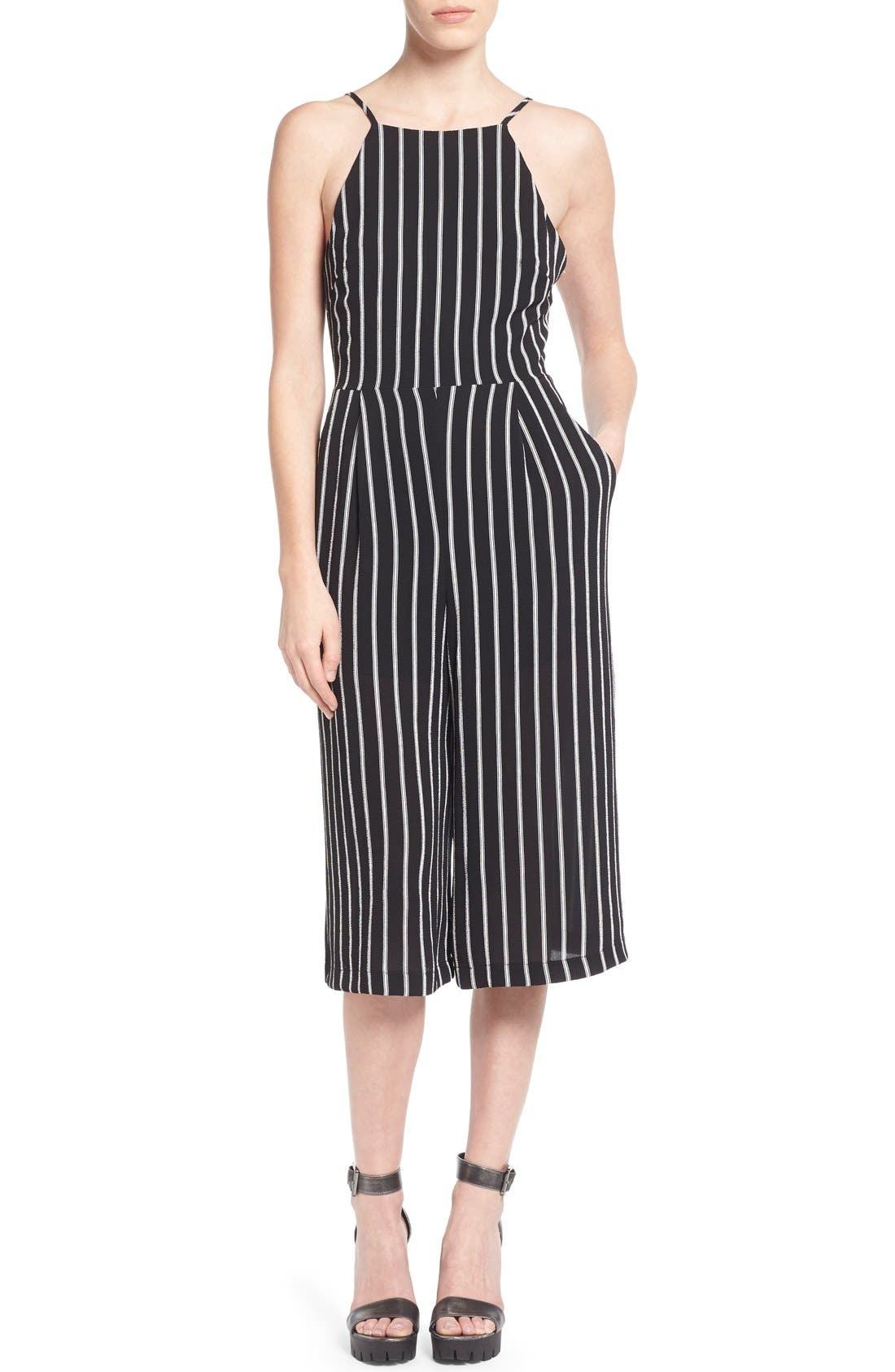 culotte jumpsuit with boots