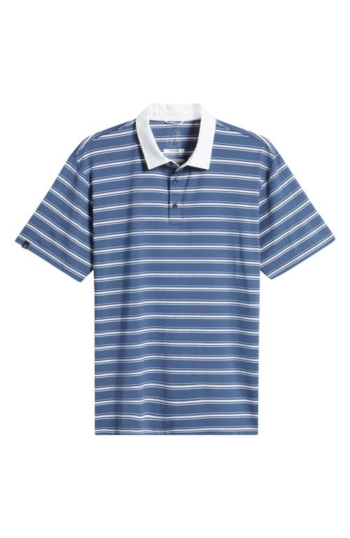 Shop Swannies Barry Stripe Golf Polo In Navy