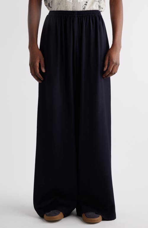 Acne Studios Oversize Pull-on Pants In Navy