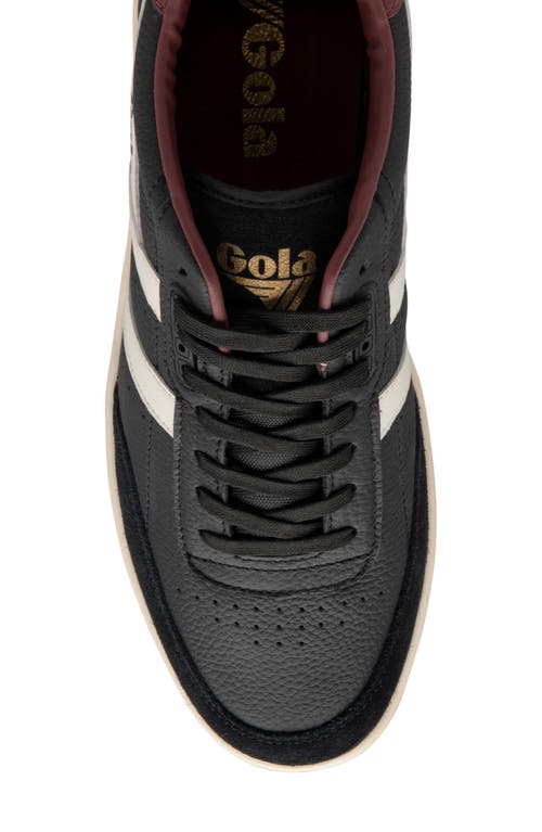 Shop Gola Contact Sneaker In Black/white/burgundy