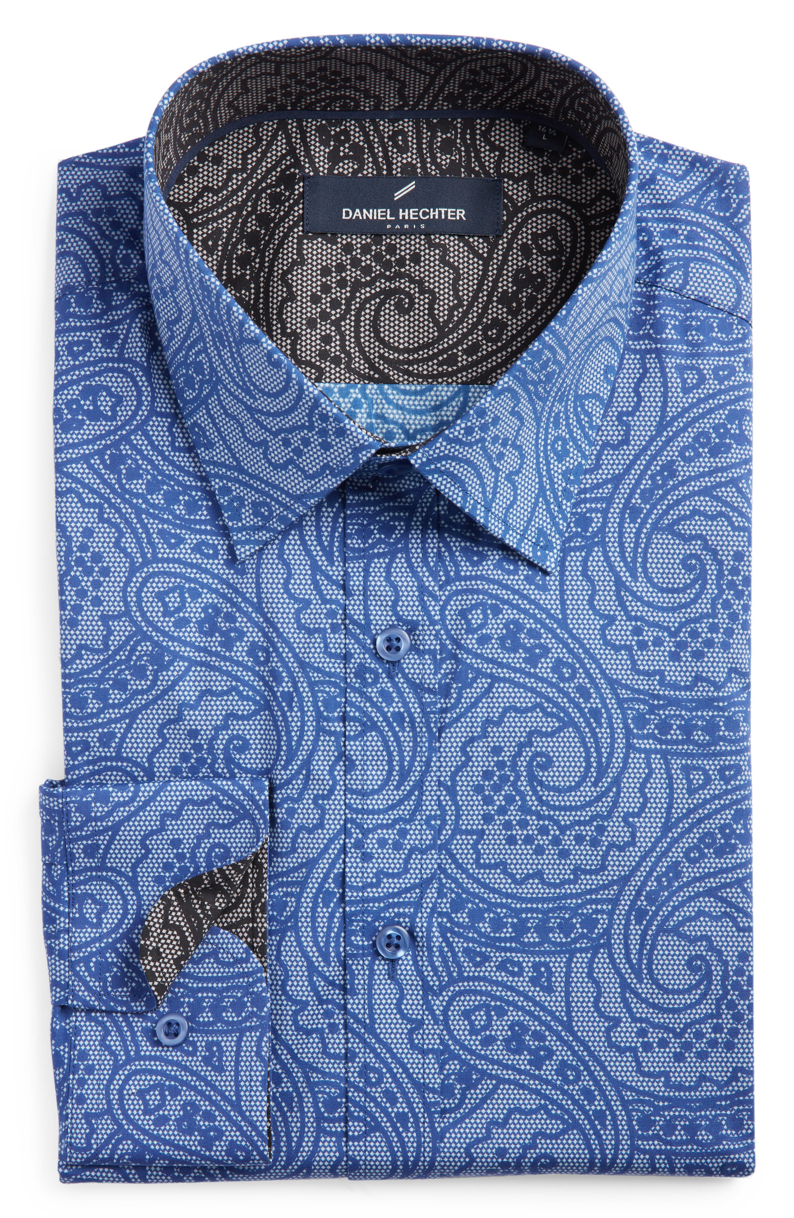 DANIEL HECHTER Paisley Non-Iron Stretch 