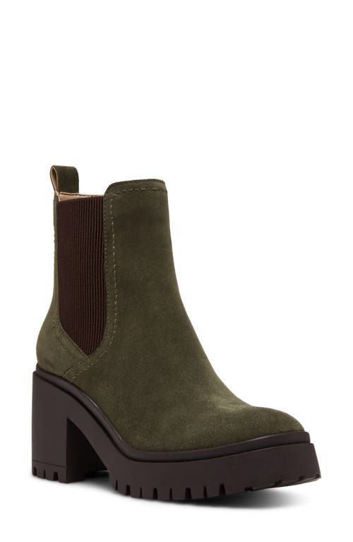 Blondo Raquel Waterproof Boot in Olive Suede