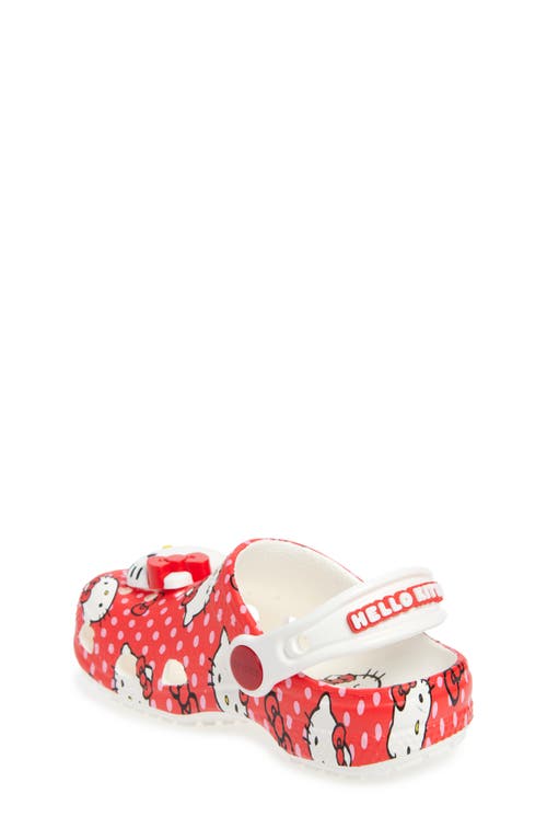 Crocs Girls Classic Clogs Hello Kitty In Red/multi