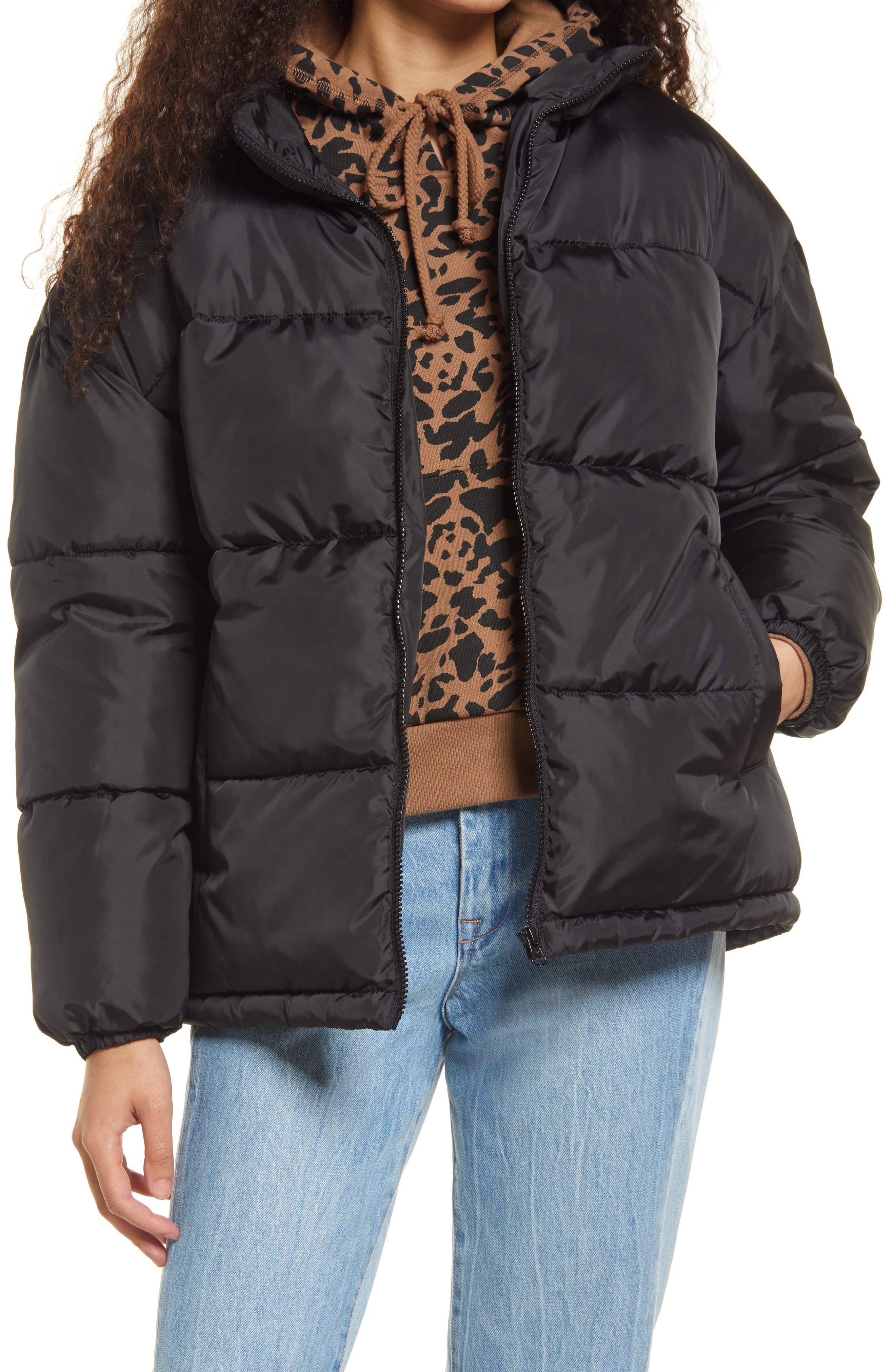 oversized puffer jacket women's