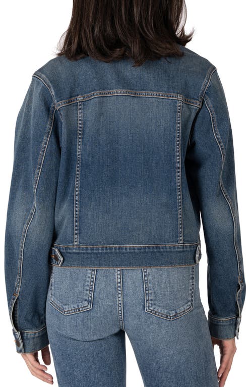 Kut From The Kloth Julia Crop Denim Trucker Jacket In Main