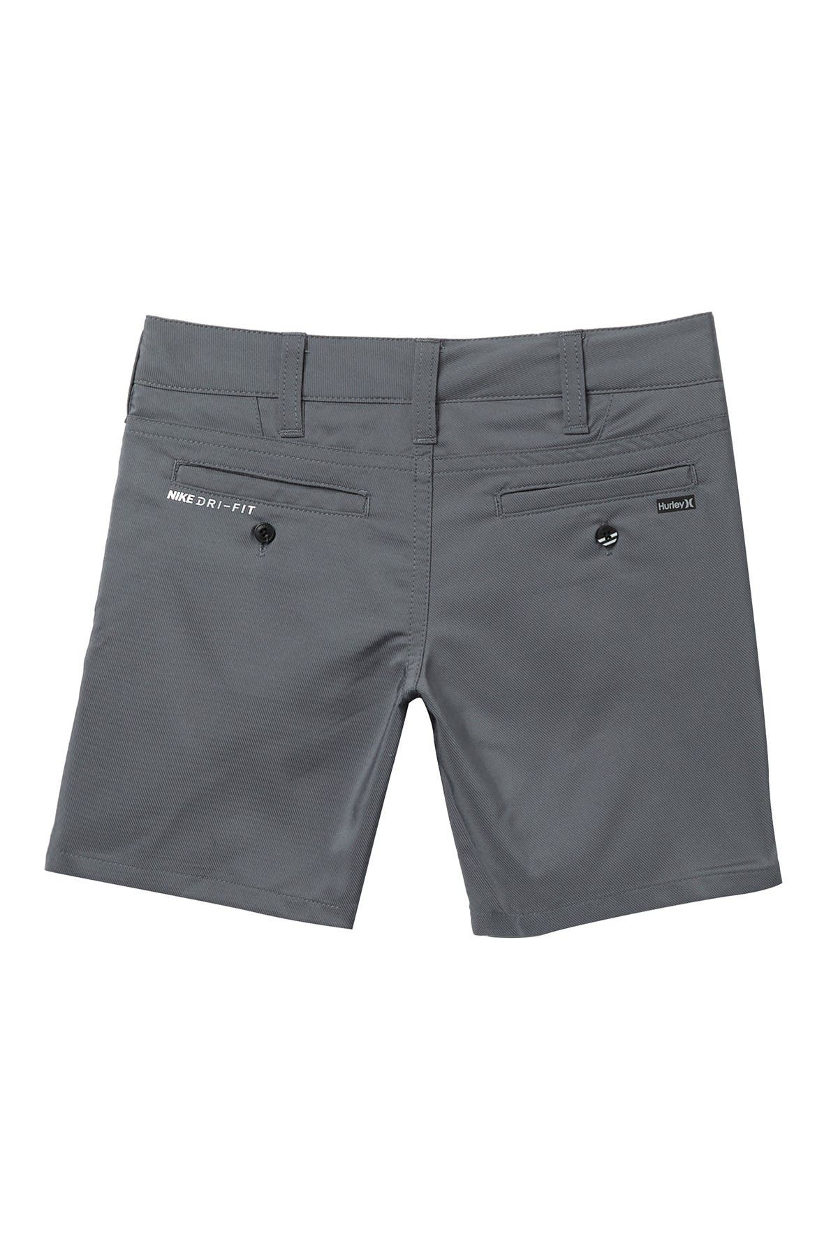 Hurley Kids' Dri-fit Chino Walk Shorts In Medium Grey1