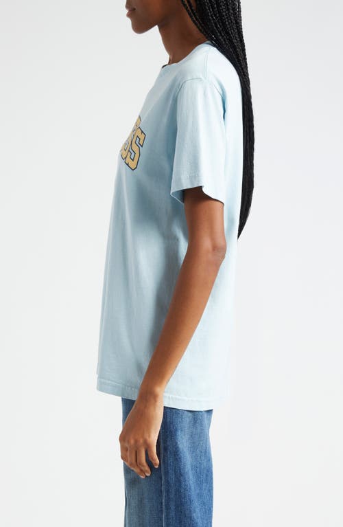 Shop Sporty And Rich Sporty & Rich Wellness Ivy Cotton Graphic T-shirt In China Blue