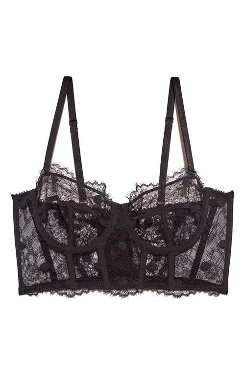 Etam Elixir No. 9 Underwire Balconette Bustier Bra In Black