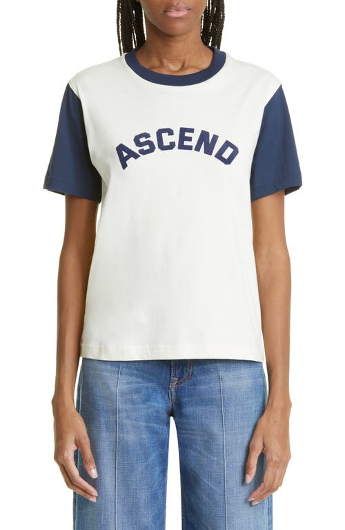 Wales Bonner Ascend Organic Cotton Graphic Tee in Ivory