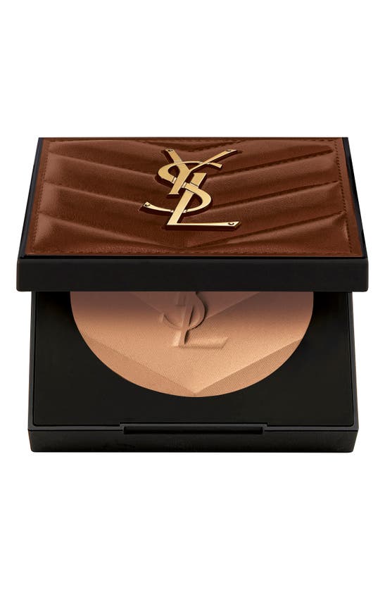 Shop Saint Laurent All Hours Hyper Bronzer Ultimate Couture Clutch In 02 Buff Dune