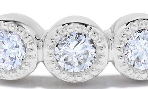 H.j. Namdar Bezel Diamond Stacking Ring In White Gold