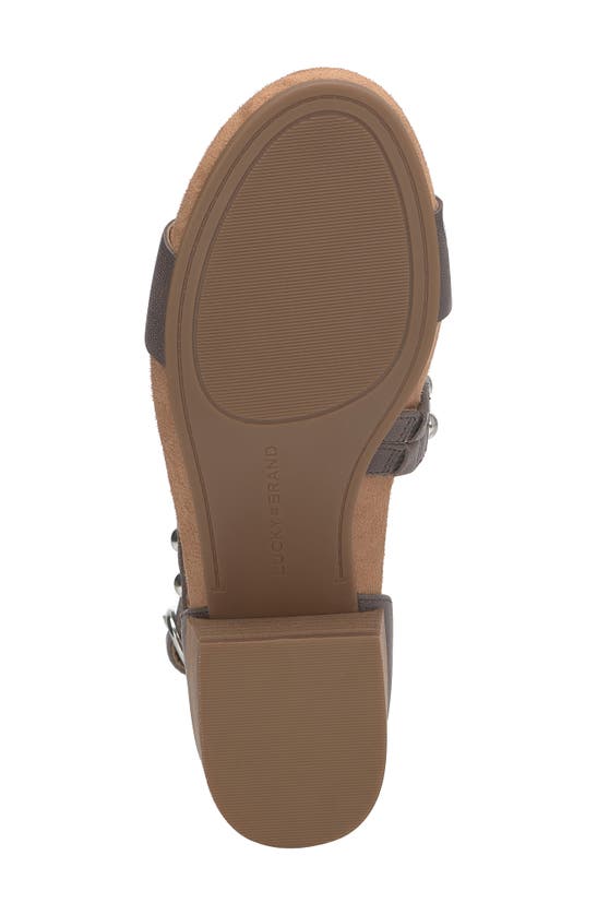 Lucky Brand Piah Ankle Strap Sandal In Chocolate