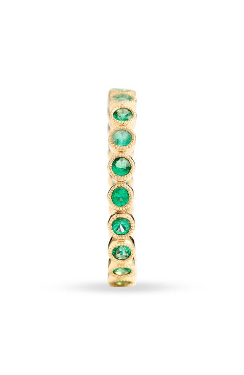 Bony Levy Feu Et Eau Emerald Eternity Ring In 18k Yellow Gold/emerald