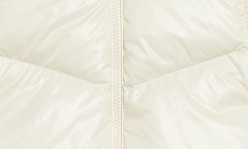 Shop Moncler Quilted Down & Knit Cardigan In White