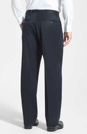 Berle Pleated Classic Fit Wool Gabardine Dress Pants | Nordstrom