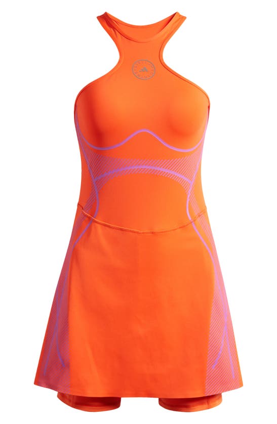 Shop Adidas By Stella Mccartney Truepace Running Dress In Active Orange