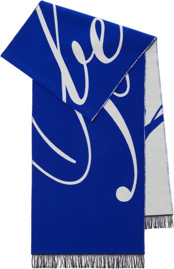 LORO PIANA Fringed logo-jacquard cashmere blanket