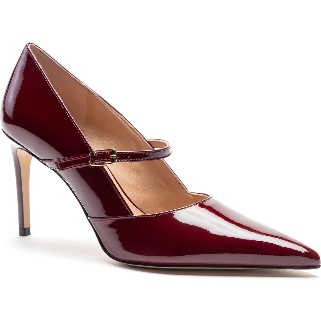 Bruno Magli Prima Pointed Toe Mary Jane Pump In Bordeaux Patent