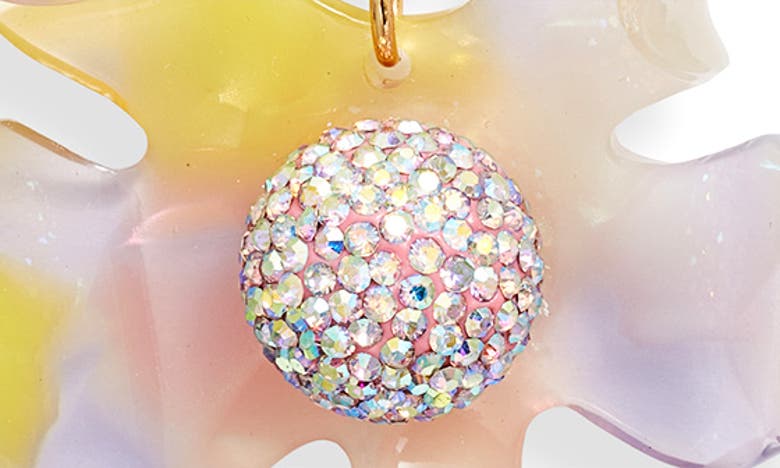 Lele Sadoughi Lily Crystal Earrings In Apricot Ombre