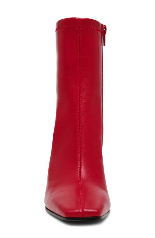 Shop Steve Madden Vinka Bootie In Dark Red