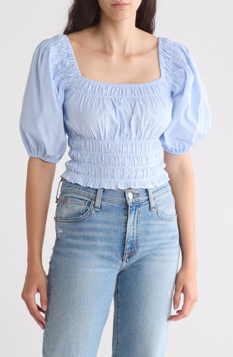 Anne Smocked Crop Top