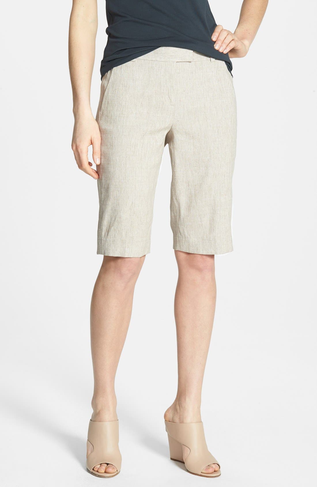 Nordstrom Collection Linen Blend Bermuda Shorts Nordstrom