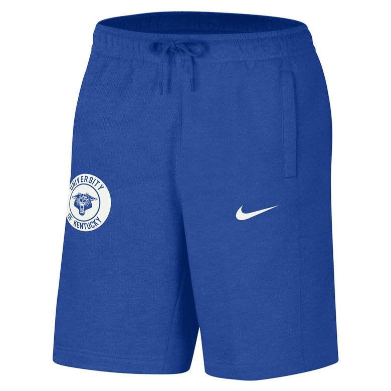 Shop Nike Royal Kentucky Wildcats Logo Shorts