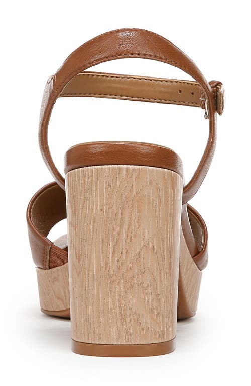 Naturalizer Lilly Platform Sandals In English Tea Faux Leather