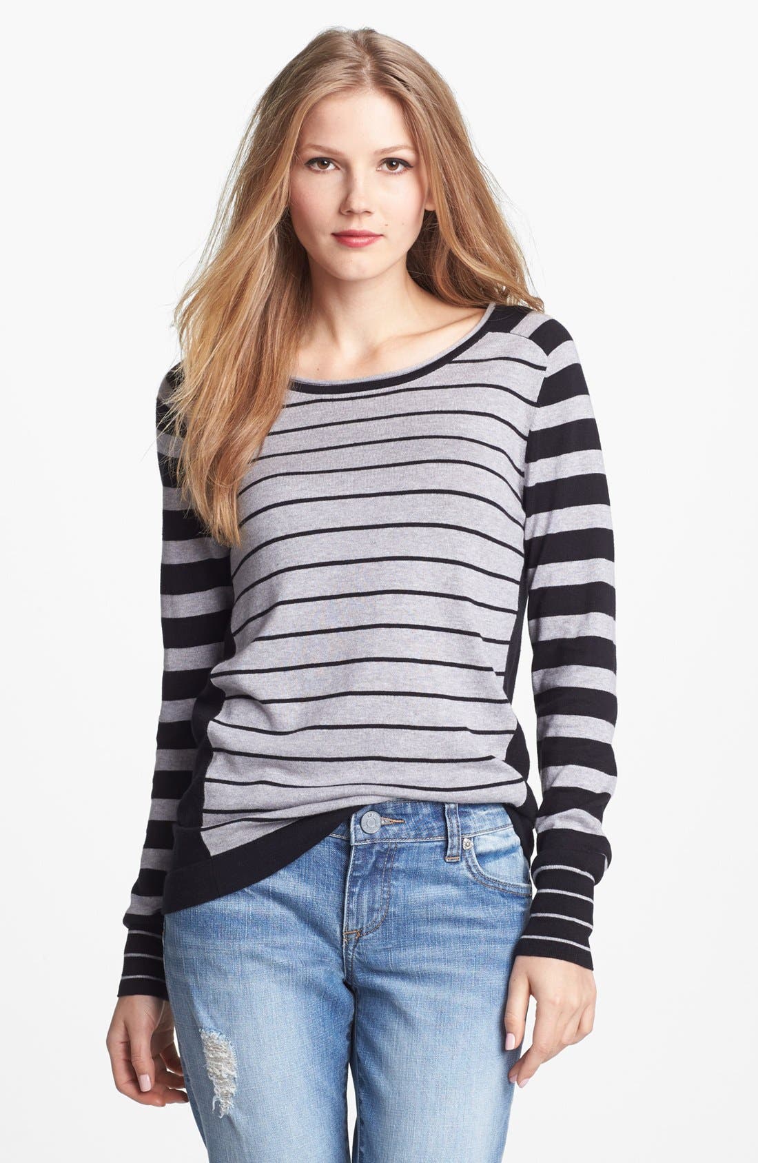 Vince Camuto Mixed Stripe Colorblock Sweater | Nordstrom