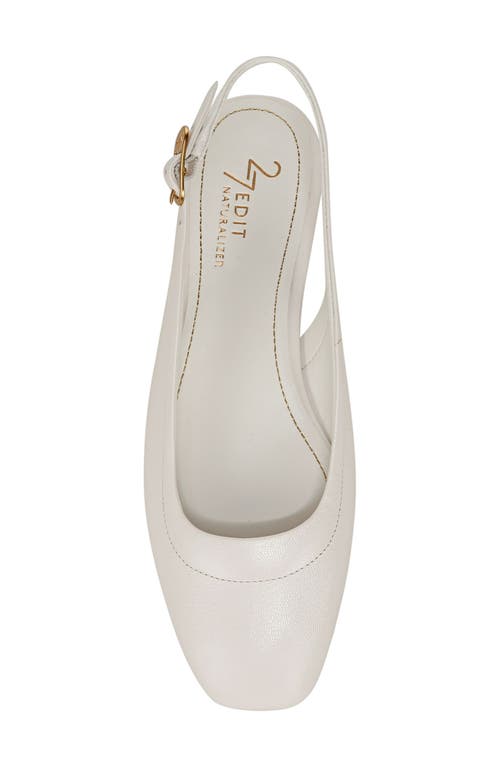 Shop 27 Edit Naturalizer Cadence Slingback Flat In Warm White