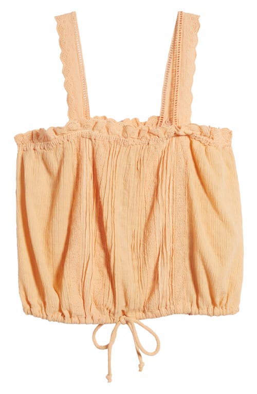 FREE PEOPLE FREE PEOPLE BECAUSE OF YOU COTTON & LINEN DRAWSTRING WAIST CAMISOLE 