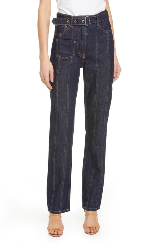 SAKS POTTS JEWEL EMBELLISHED STRAIGHT LEG JEANS
