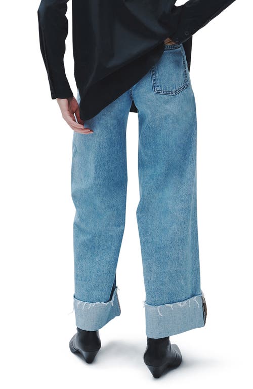Rag & Bone Sofie Wide-leg Cuff Cropped Jeans In Mari