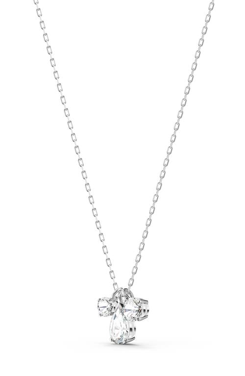 Shop Swarovski Mesmera  Crystal Pendant Necklace In Silver/clear Crystal