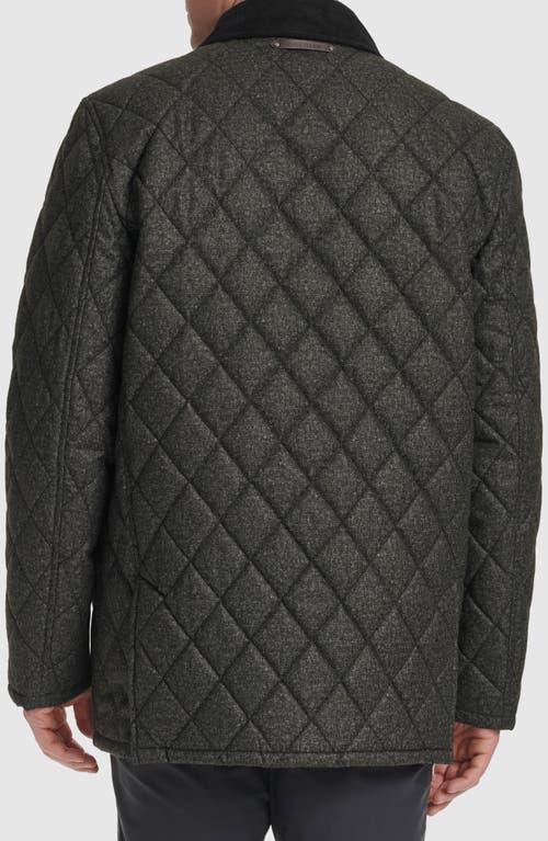 Cole Haan Signature Quilted Barn Jacket In Charcoal
