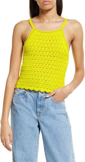 French Connection Nora Crochet Sleeveless Top | Nordstrom