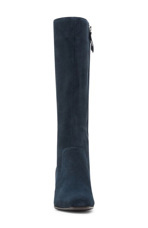 Blondo Tessa Waterproof Knee High Boot In Navy Suede