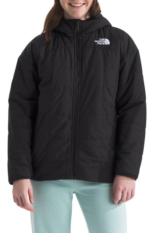 Shop The North Face Kids' Shasta Water Repellent Reversible Hooded Jacket In Tnf Black