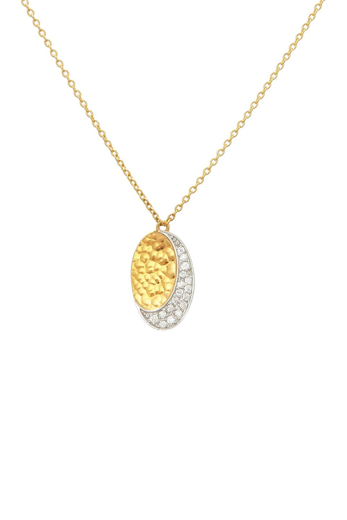 Gurhan 22k/24k Gold Mango Pave Diamond Pendant Necklace In Mixed Gold