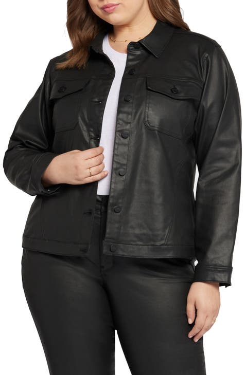 Faux leather sale jacket nordstrom