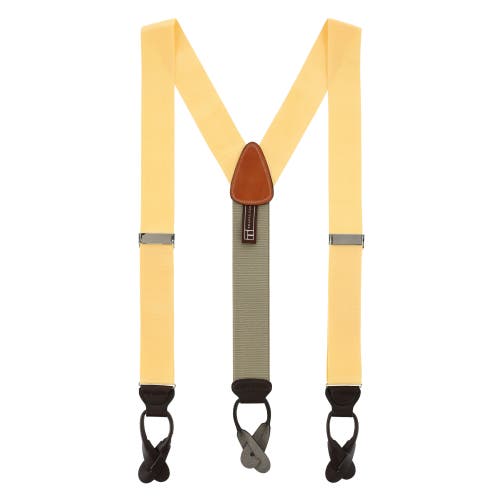 Trafalgar The Hudson Brace Suspenders In Yellow