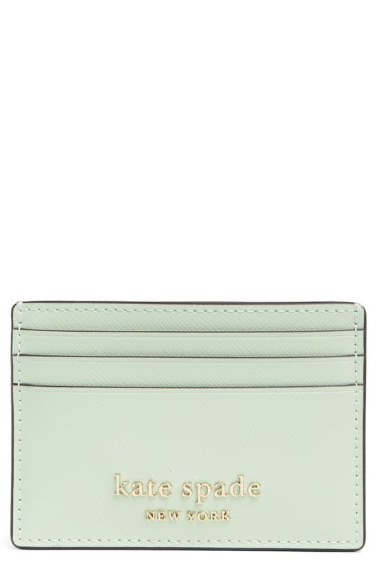 Kate Spade Cameron Small Slim Cardholder Wallet In Crystal Green