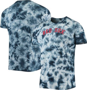 Women's New Era Navy Boston Red Sox Tie-Dye Long Sleeve T-Shirt Size: Small