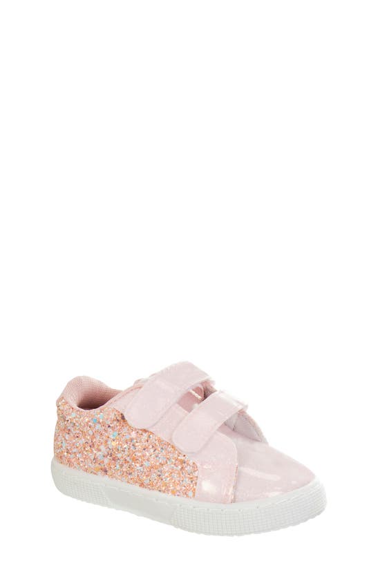 Shop Josmo Kids' Sparkle Sneaker In Pink Sparkle