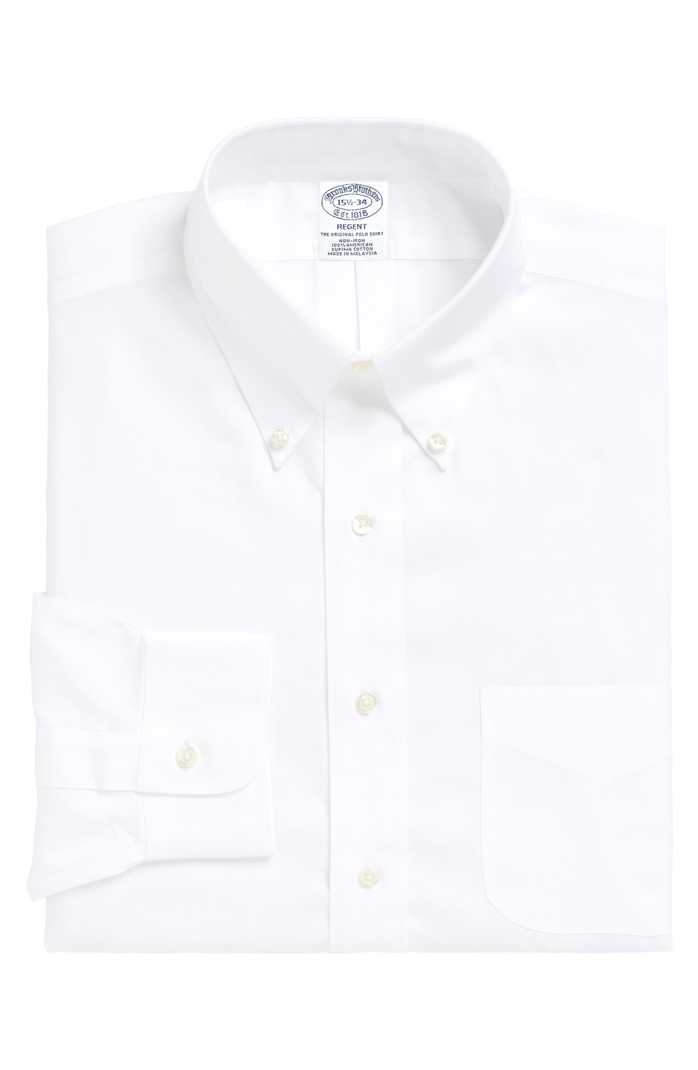 UPC 888768240377 product image for Men's Brooks Brothers Regular Fit Solid Dress Shirt | upcitemdb.com